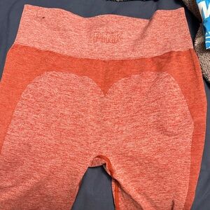 PINK Victoria's Secret Kids Leggings in Heathered Red